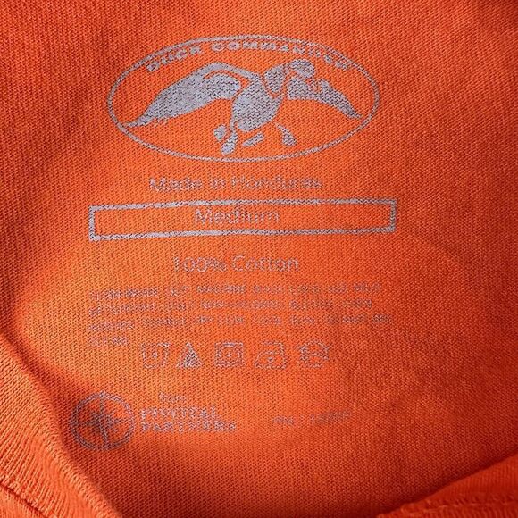 Duck Commander T Shirt Adult M Orange Camo Happy Graphic Phil Robertson SS Mens - Picture 11 of 11